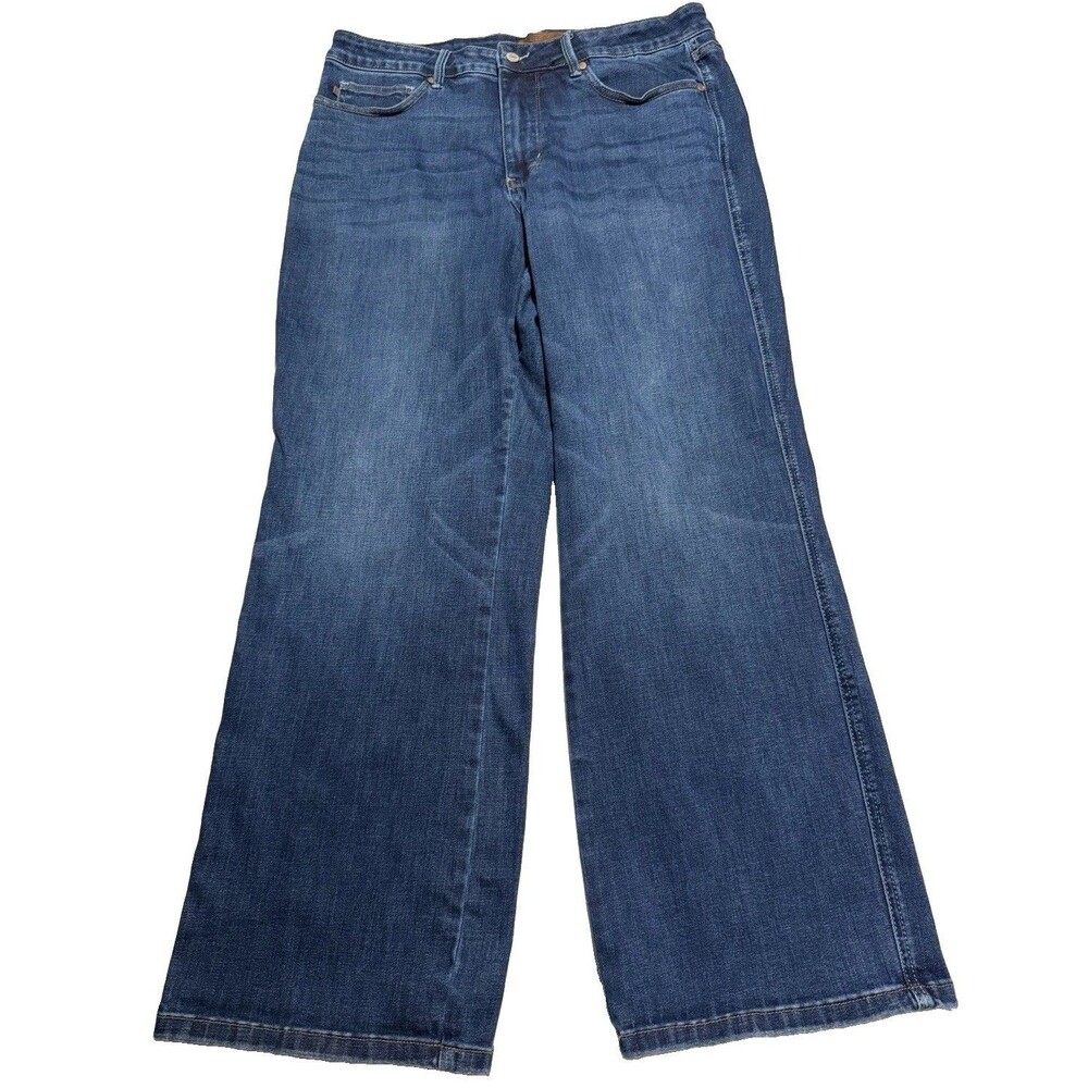 Judy Blue Womens 20W Straight Fit High Rise Dark Wash Jeans JB88869 DK Blue